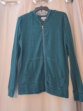 Old Navy Teal Full-Zip Hoodie for Women